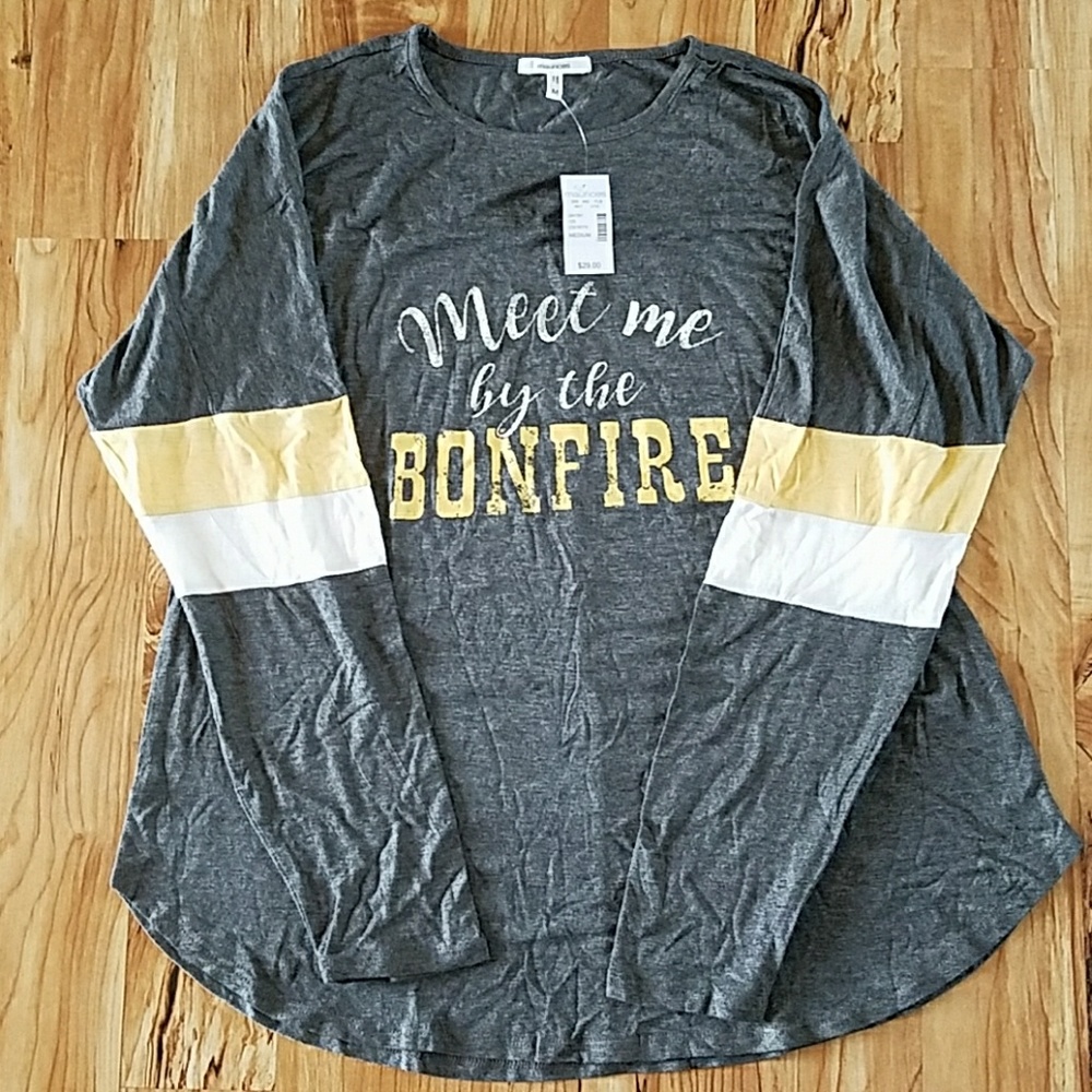 SOLD bonfire long sleeve tee